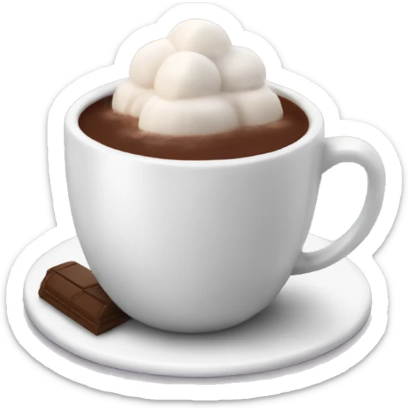 hot chocolate sticker