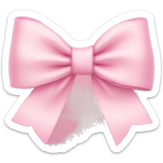 Light pink bows sticker