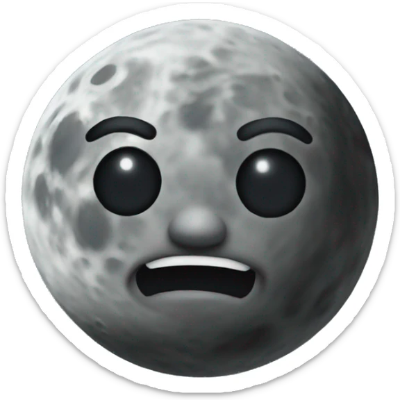 Moon sticker