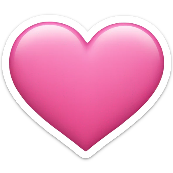 Pink heart sticker