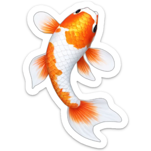 Koi fish sticker