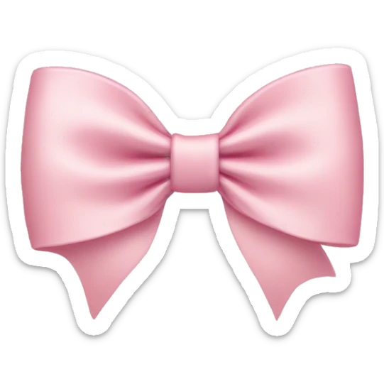 Light pink bows sticker