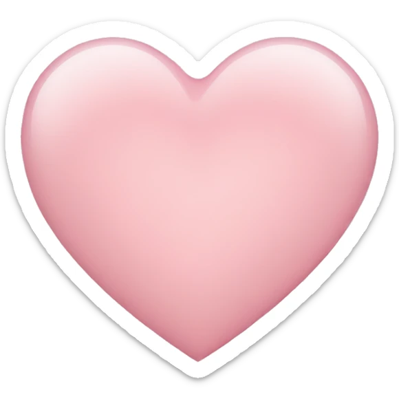 Light pink heart sticker