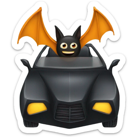 Bat mobile sticker
