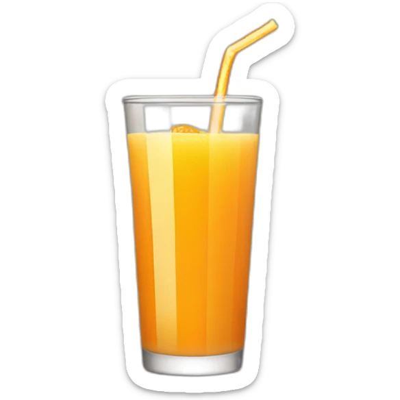 orange juice sticker