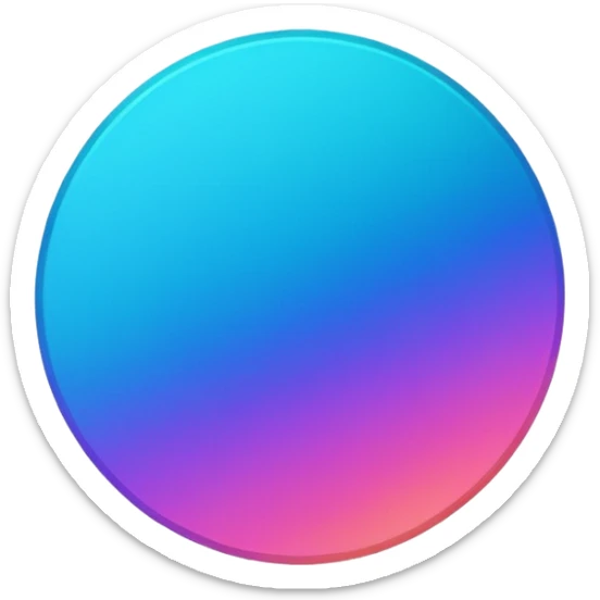 
coin color in in gradient of turquoise, blue, pink, purple, and coral
Rotate coin 35 degree   sticker