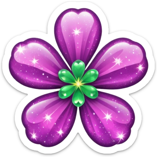 real cosmos star, but with clover, to make star look like lucky star, but main point is star sticker