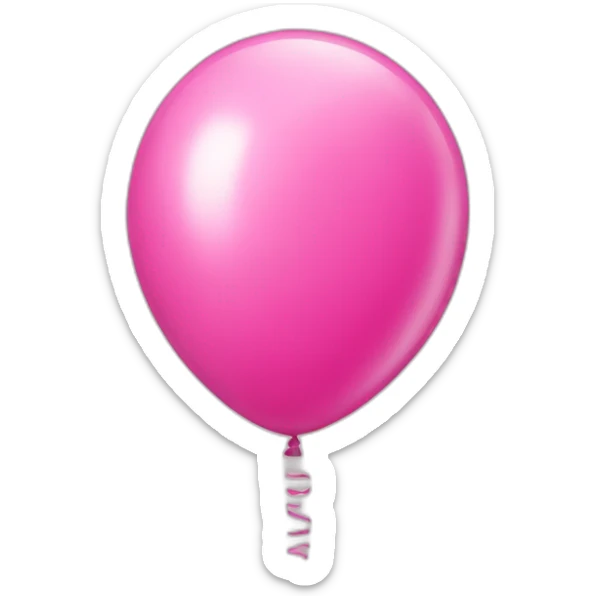 pink balloon sticker