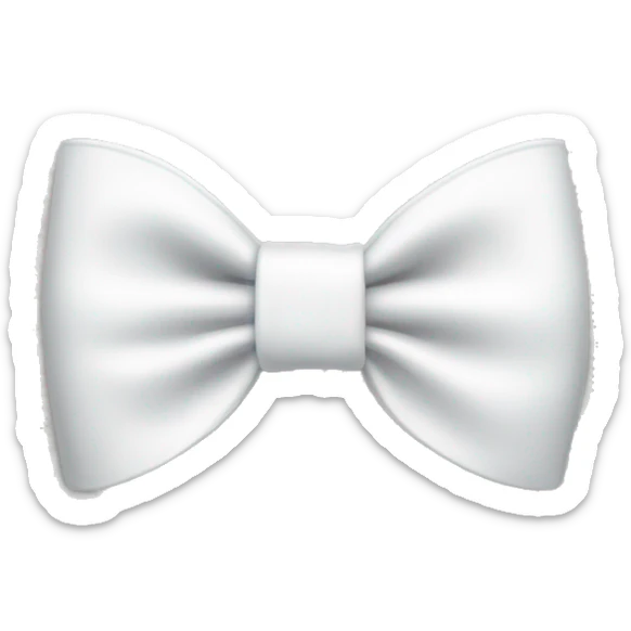 White bow sticker