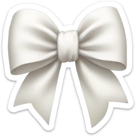 white bow sticker
