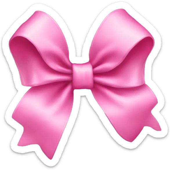 Pink bow sticker