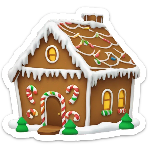 gingerbread house sticker