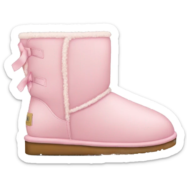 light pink uggs sticker