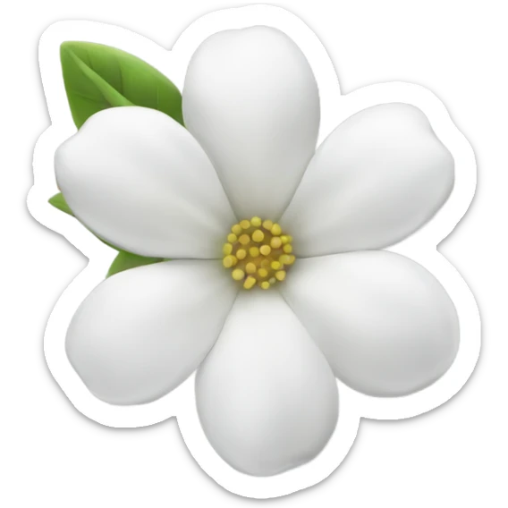 White flowers sticker