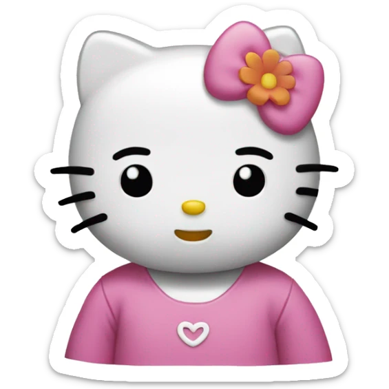Hello kitty calm sticker