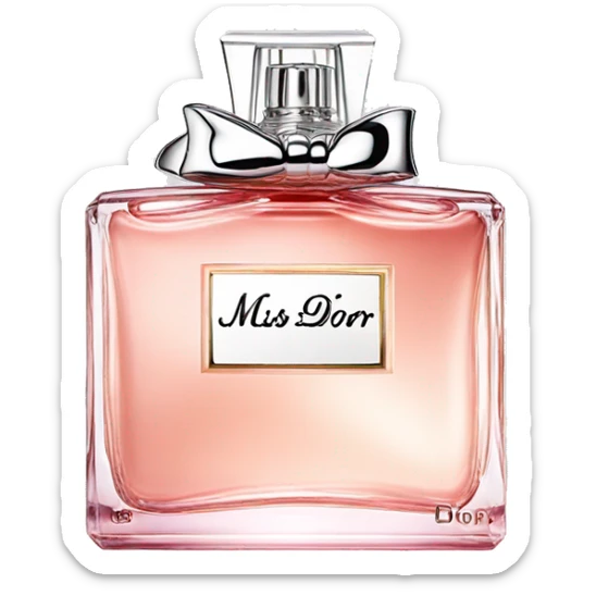 Miss dior perfume sticker