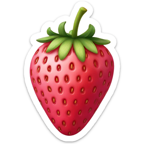 pink strawberry  sticker