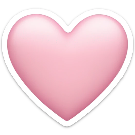 pastel pink heart sticker