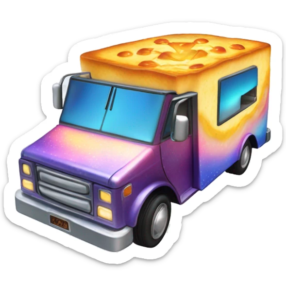Fiery hot Blueberry Cheesecake holographic hot wheel food truck sticker