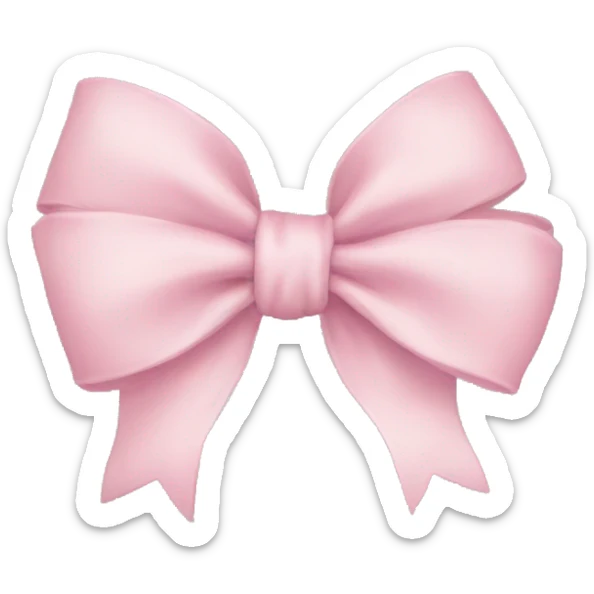 Light pink bow  sticker