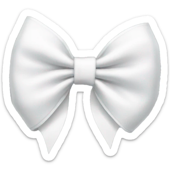 white bow sticker