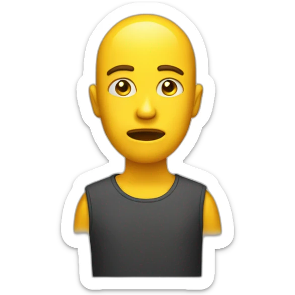 stern circle yellow emoji sticker