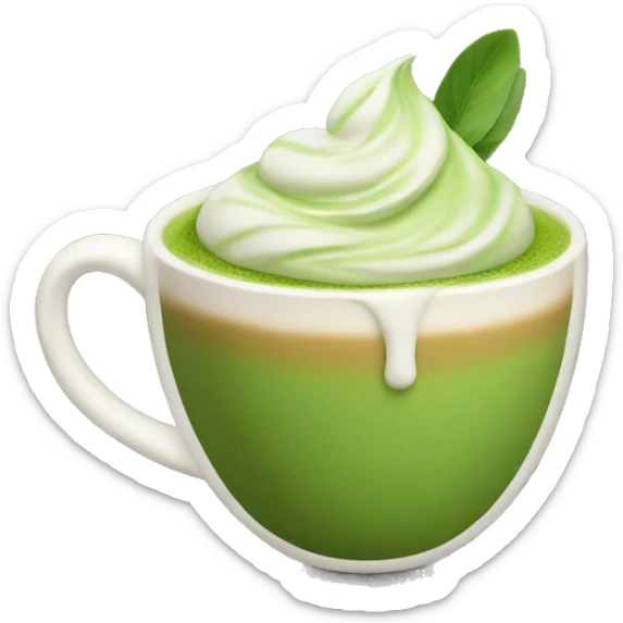 matcha latte sticker