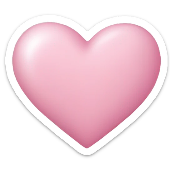 Light pink heart sticker