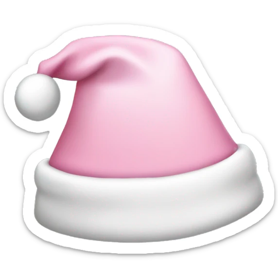 light pink santa hat sticker