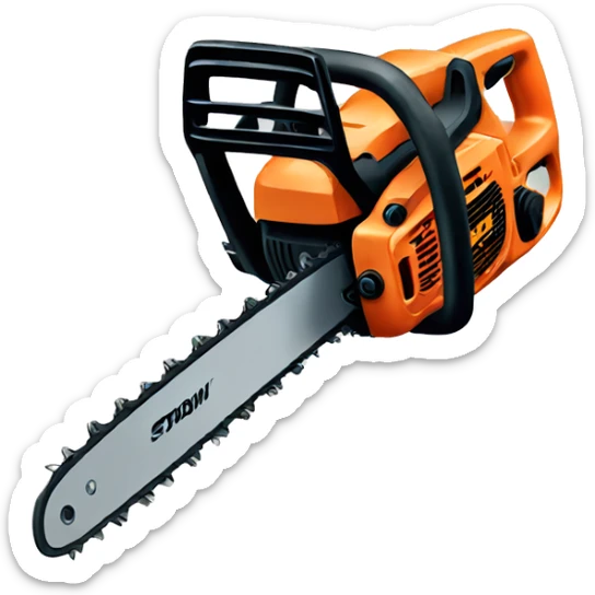 Chainsaw sticker
