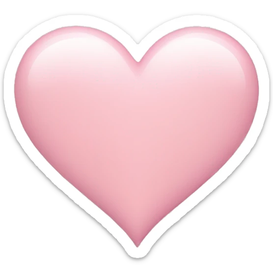 Light pink heart  sticker