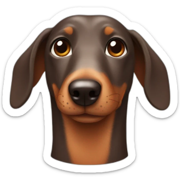Sausage dog sticker