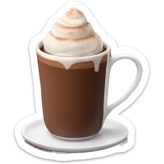 Hot chocolate sticker
