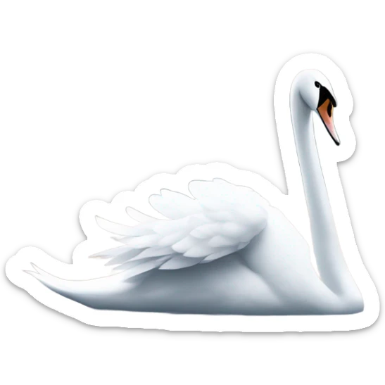 Swan sticker