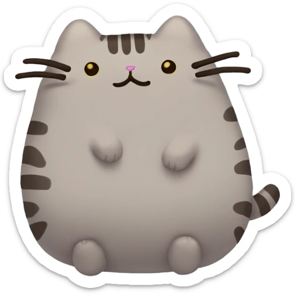 Pusheen plushie sticker