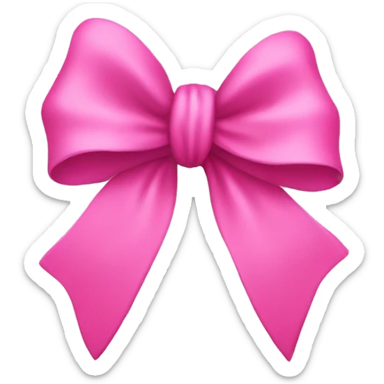 pink bow sticker
