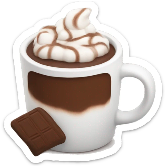 hot chocolate sticker