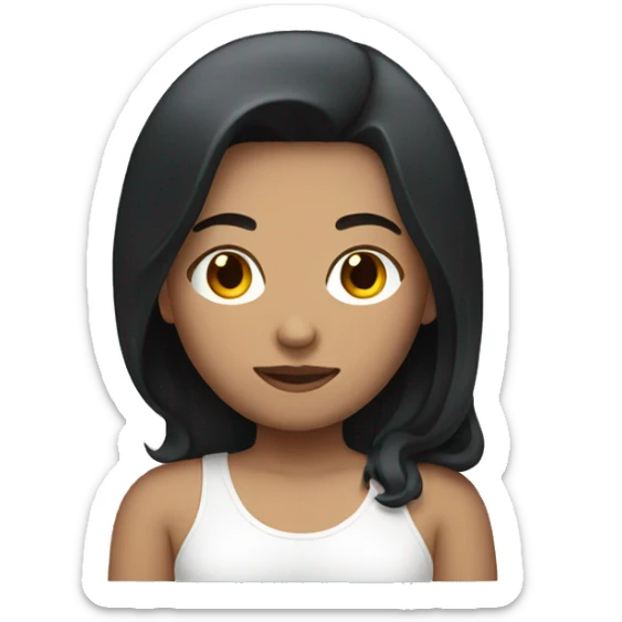 Lesbian couple (one with white skin and Black hair) (one with white skin and red hair) sticker