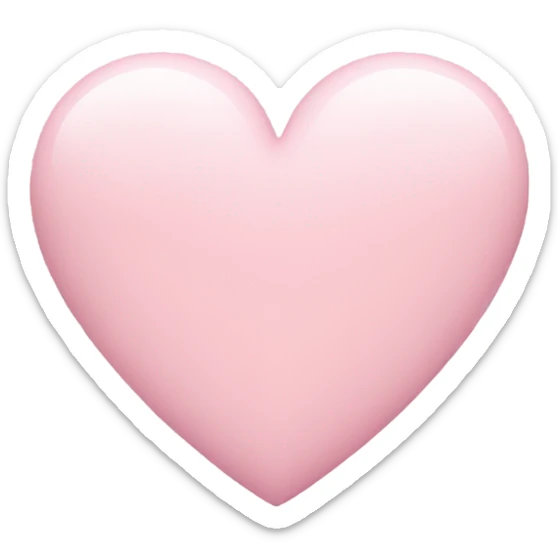 pastel pink heart sticker
