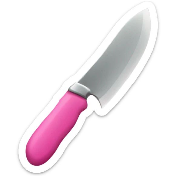 Pink knife sticker