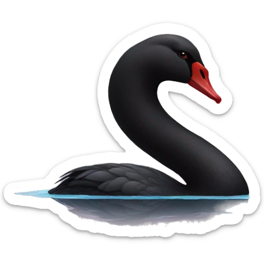 black swan sticker