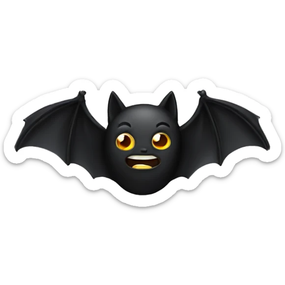 black bat sticker