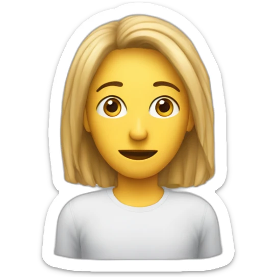 Une personne qui regarde de façon bizarre et qui fait une tête pas contente sticker