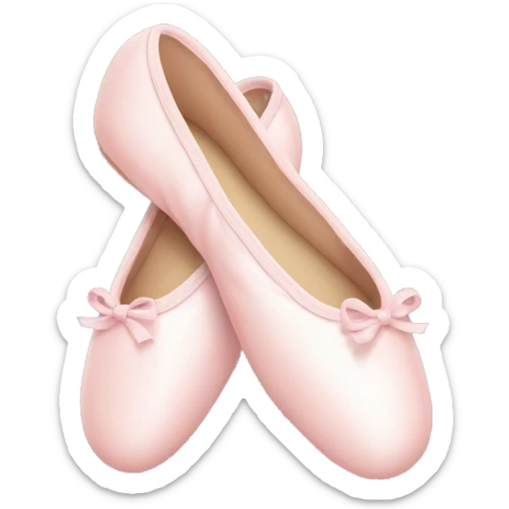 Pale pink ballet shoes sticker