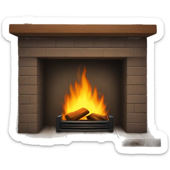 Fireplace  sticker