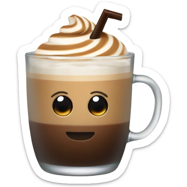 Iced latte sticker