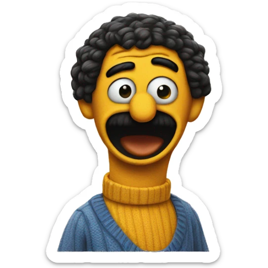 Bert from Sesame Street who looks crazy Bert from Sesame Street who looks crazy Bert from Sesame Street who looks crazy sticker