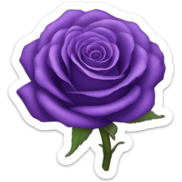 purple rose sticker