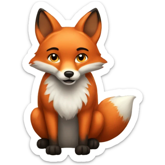 Fox sticker