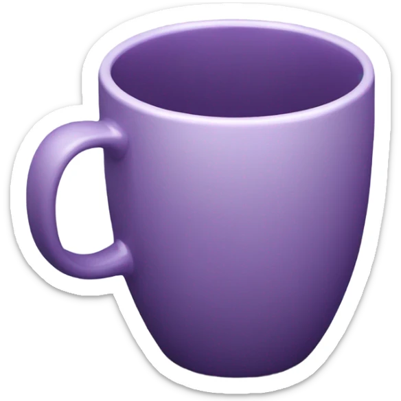 Purple cup sticker